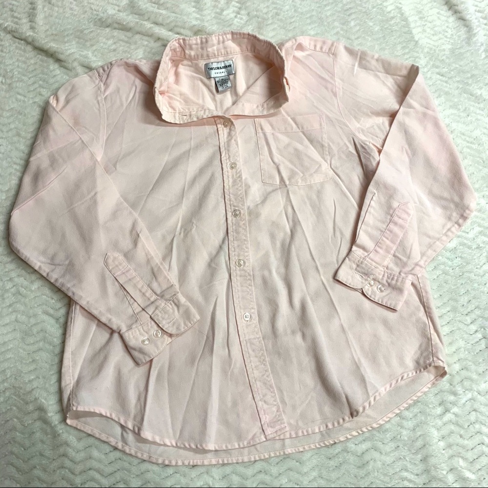 Taylor & Henry casuals blush pink button down top